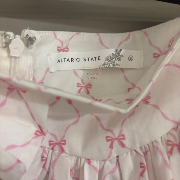 Altar'd State Myla Bubble Bow Skirt - Size Small - Picture 3 of 5